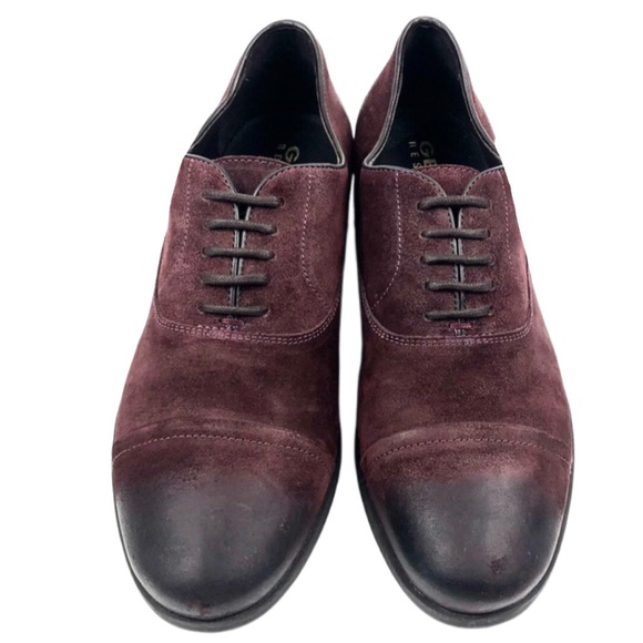 Geox Mens Brown Suede Cap Toe Oxfords Size 43 (US10) Size v